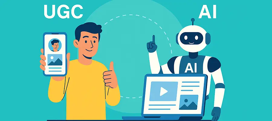 استراتژی تولید محتوا با هوش مصنوعی و محتوای تولیدشده توسط کاربر (AI & UGC) در 2025